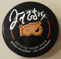 Darren McCarty Autographed Detroit Red Wings 100th Anniversary Game Puck