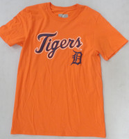 Detroit Tigers Men's Fanatics Cursive Logo Orange T-Shirt