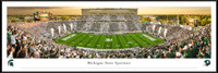 Michigan State University vs. Western Michigan University Panoramic - Framed