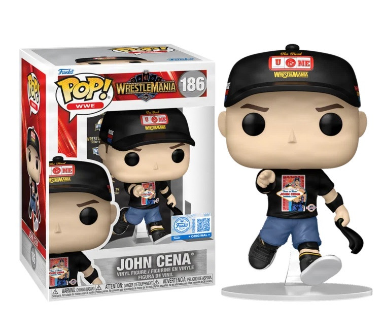 John Cena WWE WrestleMania 41 Funko Pop! Vinyl #186 - Detroit City