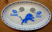 Detroit Lions Memory Company Gameday Oval Platter