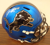 Isaac TeSlaa Autographed Detroit Lions Alternate Speed Full Size Replica Helmet