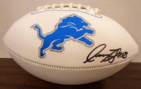 Isaac TeSlaa Autographed Detroit Lions White Panel Football