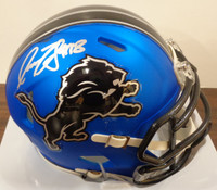 Isaac TeSlaa Autographed Detroit Lions Alternate Speed Mini Helmet