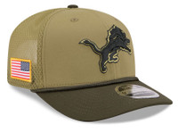 Detroit Lions New Era 2025 Salute to Service 9SEVENTY Adjustable Hat - Green