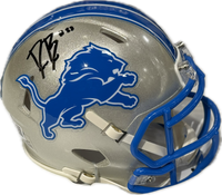 Derrick Barnes Autographed Detroit Lions 2024 Speed Mini Helmet