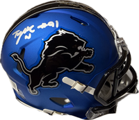 Tyleik Williams Autographed Detroit Lions Alternate Speed Mini Helmet