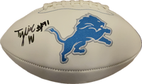 Tyleik Williams Autographed Detroit Lions White Panel Football