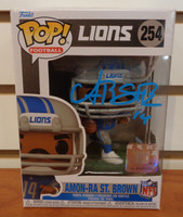 Amon-Ra St. Brown Autographed Detroit Lions Funko Pop (Pre-Order)