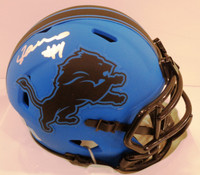 Jameson Williams Autographed Detroit Lions Rave Speed Mini Helmet