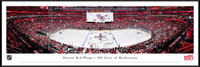 Detroit Red Wings Centennial Season Little Caesars Arena Panoramic - Framed