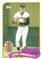 Jim Abbott Autographed 1989 Topps (Pre-Order)
