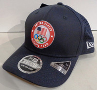 Team USA New Era 9SEVENTY Stretch Snap Performance Adjustable Hat - Navy