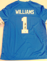 Jameson Williams Autographed Detroit Lions Blue Nike Game Jersey
