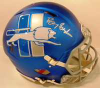 Barry Sanders Autographed Detroit Lions Full Size Authentic 2023 Alternate Helmet