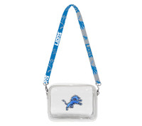 Detroit Lions Littlearth 3D Logo Clear Fanny Fan Purse