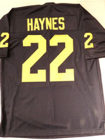 Justice Haynes Autographed Custom Blue Jersey (Pre-Order)