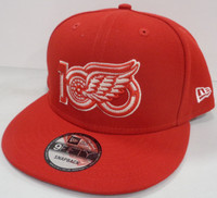 Detroit Red Wings 100th Anniversary 9Fifty Snapback Hat - Red
