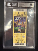 Tom Brady Autographed Super Bowl XXXIX Ticket