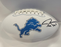 Jack Fox Autographed Detroit Lions White Panel Football
