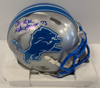 Christian Mahogany Current On-Field Detroit Lions Mini Helmet