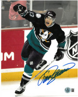 Teemu Selanne Autographed Anaheim Mighty Ducks 8x10 Photo
