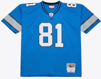 Calvin Johnson Detroit Lions Mitchell and Ness Blue 2007 Legacy Replica Jersey