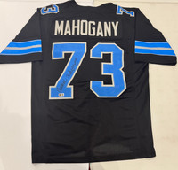 Christian Mahogany Autographed Black Custom Jersey