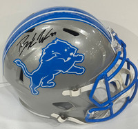 Brock Wright Autographed Detroit Lions Full Size Replica Current On-Field Helmet