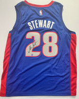Isaiah Stewart Autographed Detroit Pistons Nike Jersey
