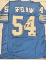 Chris Spielman Autographed Blue Custom Jersey