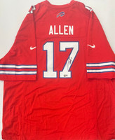 Josh Allen Autographed Buffalo Bills Alternate Red Nike Game Jersey