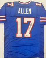 Josh Allen Autographed Blue Custom Jersey