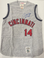 Pete Rose Autographed Mitchell & Ness Cincinnati Reds Vest with 4256 Inscription