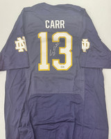 C.J. Carr Autographed Notre Dame Under Armor Jersey