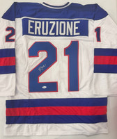 Mike Eruzione Autographed White Custom Jersey
