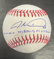 Jacob deGrom Autographed Official Major League Baseball with 3 Inscriptions 