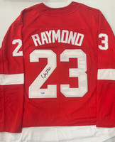 Lucas Raymond Autographed Detroit Red Wings Home Fanatics Breakaway Jersey
