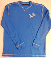 Detroit Lions Men's Dunbrooke Blue Waffle Thermal