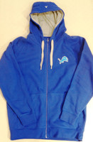 Detroit Lions Men's Antigua Victory Full Zip Hoodie - Blue
