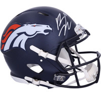 Bo Nix Autographed Denver Broncos Full Size Authentic Helmet 