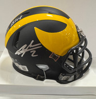 Charles Woodson Autographed University of Michigan Mini Helmet with Inscription
