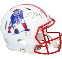 Tom Brady Autographed New England Patriots Throwback Full Size Authentic Helmet