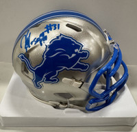 Kerby Joseph Autographed Detroit Lions Current On Field Mini Helmet