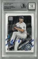 Will Vest Autographed 10 Grade 2021 Topps Update Rookie Card