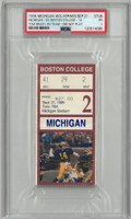 Tom Brady 1st Game on Bench 1996 Michigan vs. Illinois College Ticket