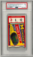 Bo Schembechler 1st Win Over OSU PSA 3 Ticket - 11/22/1969