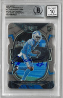 Jameson Williams Autographed 10 Grade 2022 Select Prizm Copper Die Cut Rookie Card
