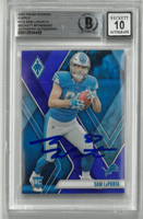 Sam LaPorta Autographed 10 Grade 2023 Panini Phoenix Purple Rookie Card