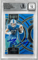 Sam LaPorta Autographed 10 Grade 2023 Select Prizm Light Blue Rookie Card